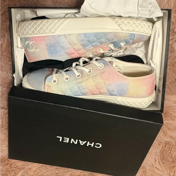 Colorful CHANEL Women's Sneakers - Picture 7 of 8